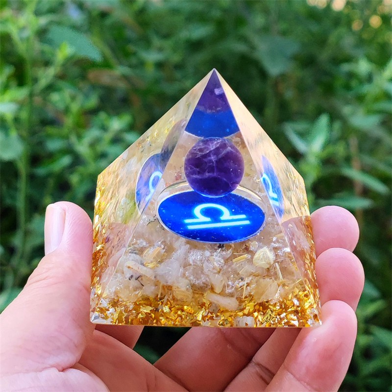 Energy Pyramid Supplier - Hot Sale Natural Handmade Healing Chips Stone Orgonite Pyramid