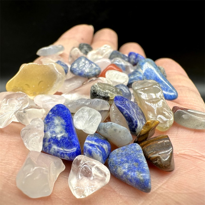 Gemstone Gravel Manufacturer - Wholesale Natural Tumbled Mixed Quartz Crystal Chips Decor