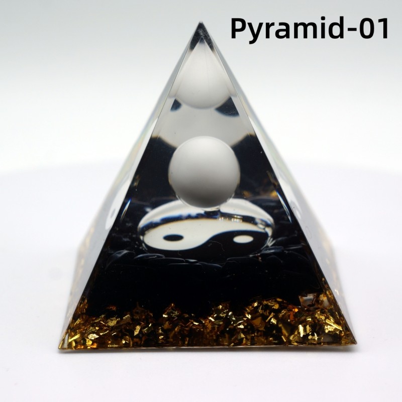 Orgonite Pyramid Factory - Natural Spiritual 5cm 6cm Organite Pyramid Healing Fengshui
