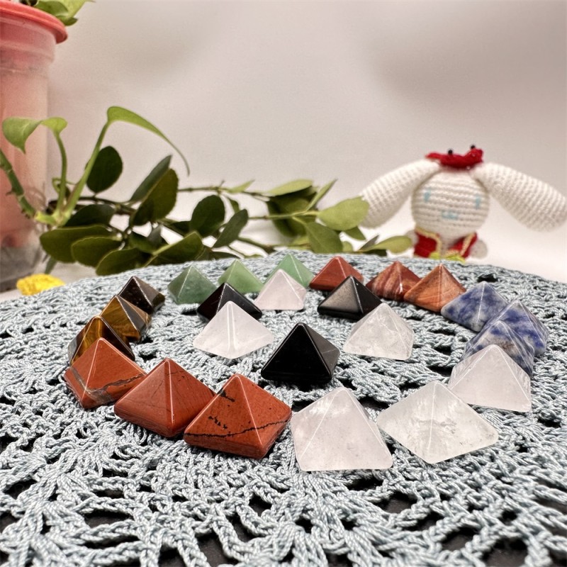 Crystal Pyramid Supplier - Natural Fengshui Rose Crystal Energy Reiki Amethyst Pyramid