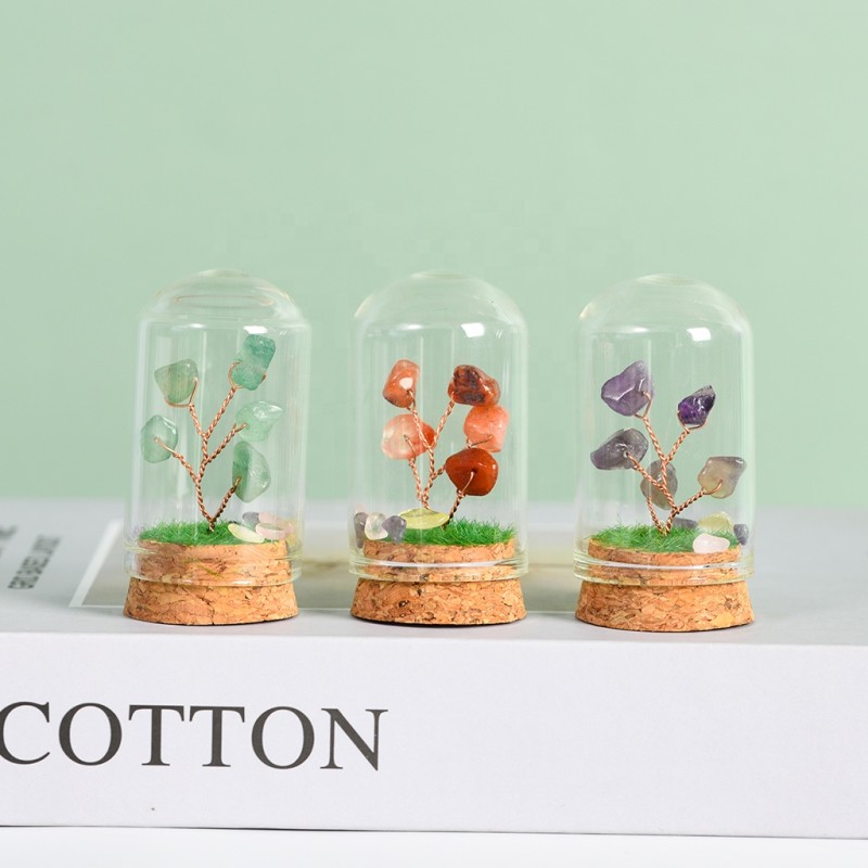 Landscape Bottle Factory - Natural Amethyst Quartz Crystal Tree Fortune Bottle Crafts