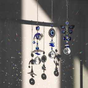 Wind Chimes Manufacturer - Fashion Handmade Evil Eye Suncatcher Hanging Sun Catcher
