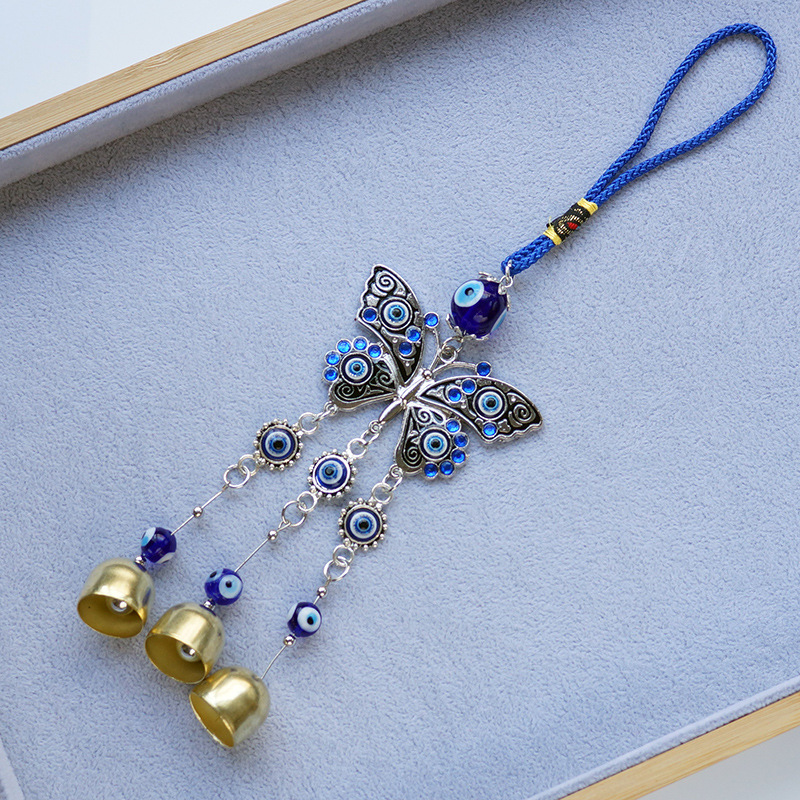 Evil Eye Ornaments Supplier - Hot Sale Evil Eye Wind Chimes Turkish Blue Eye Wall Decor