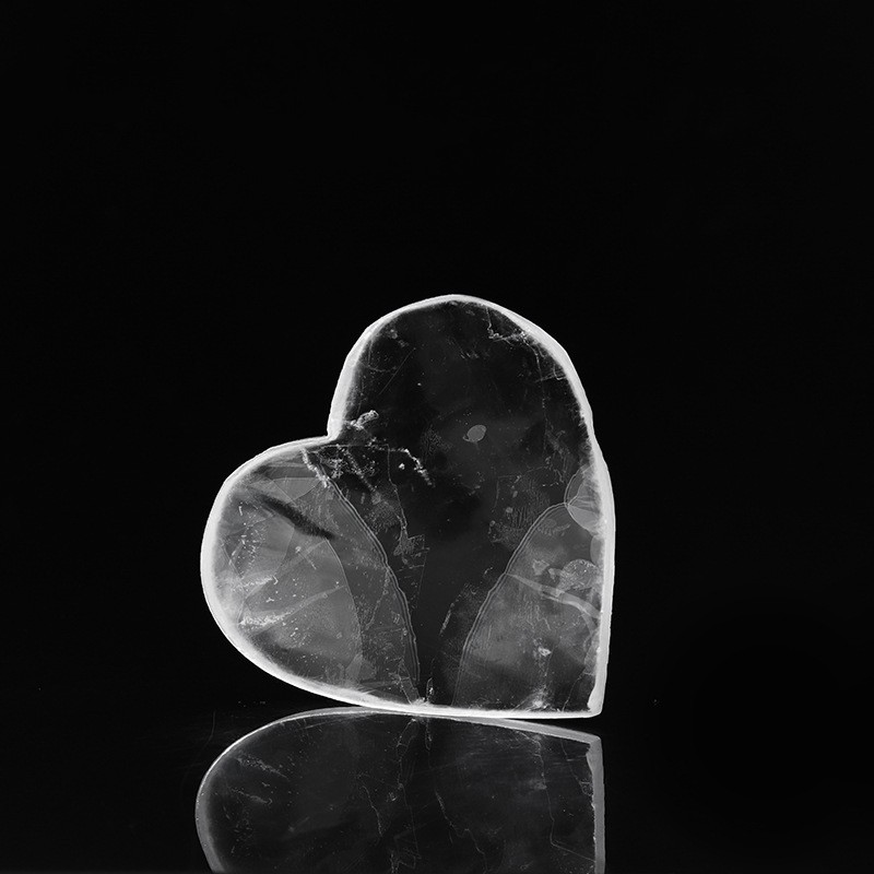 Charging Plate Supplier - Wholesale Natural Heart Round Shape Selenite Charging Plate