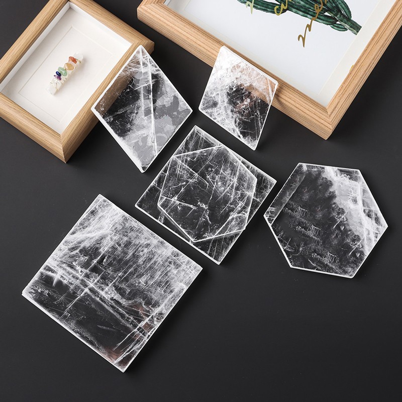 Charging Plate Supplier - Wholesale Natural Heart Round Shape Selenite Charging Plate