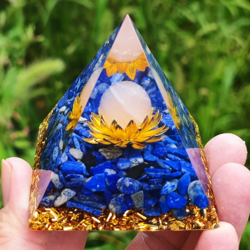 Spiritual Pyramid Manufacturer - 5-6cm Energy Orgonite Pyramid Crystal Gem Fengshui