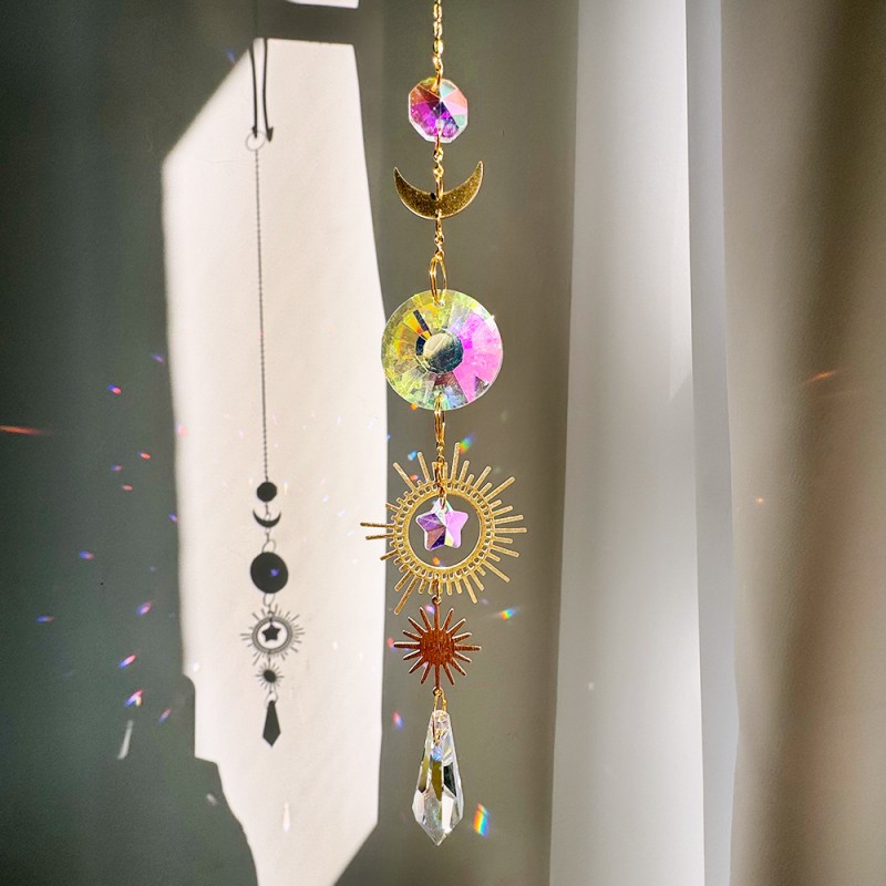 Sun Catcher Supplier - Fashion Home Decor Prism Light Catcher Rainbow Crystal Wind Chimes