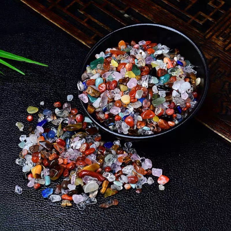 Crystal Chips Supplier - Tumbled Chips Crushed Stone Healing Reiki Polished for DIY