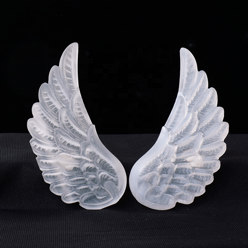 Angel Wings Supplier - New Arrivals Natural Healing Crystals Carving Selenite Angel Wings