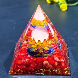 Spiritual Pyramid Manufacturer - 5-6cm Energy Orgonite Pyramid Crystal Gem Fengshui