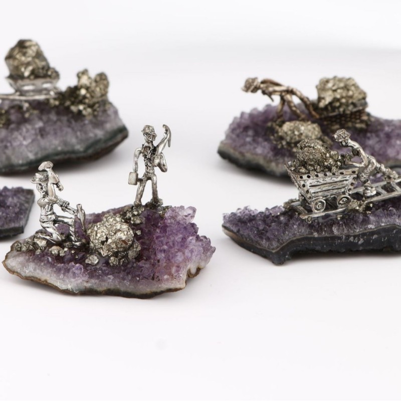 Raw Mineral Manufacturer - Natural Amethyst Crystal Cluster Raw Mineral Specimen Decor