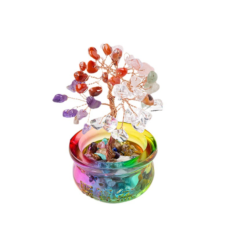 Healing Tree Manufacturer - Wholesale Handmade Quartz Crystal Chips Natural Stone Tree