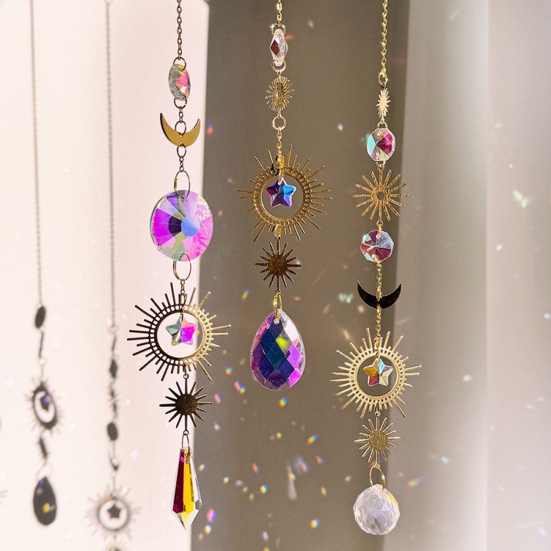 Sun Catcher Supplier - Fashion Home Decor Prism Light Catcher Rainbow Crystal Wind Chimes