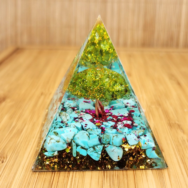 Energy Pyramid Manufacturer - Natural Crystal Tree of Life Energy Pyramid Healing Gem