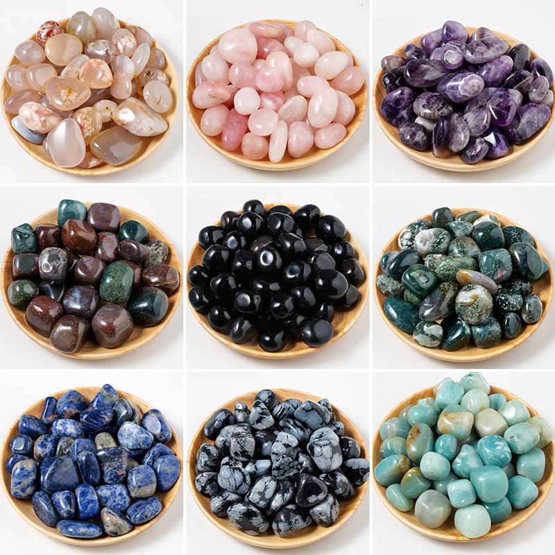 Tumbled Stones Manufacturer - 2-3cm Natural Gemstone Rose Quartz Multiple Materials Healing