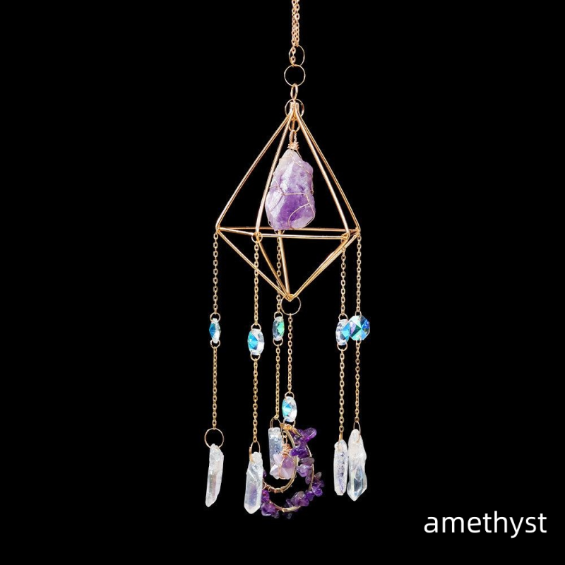 Handmade Wind Chime Manufacturer - Wholesale Gemstone Natural Crystal Hanging Sun Catcher