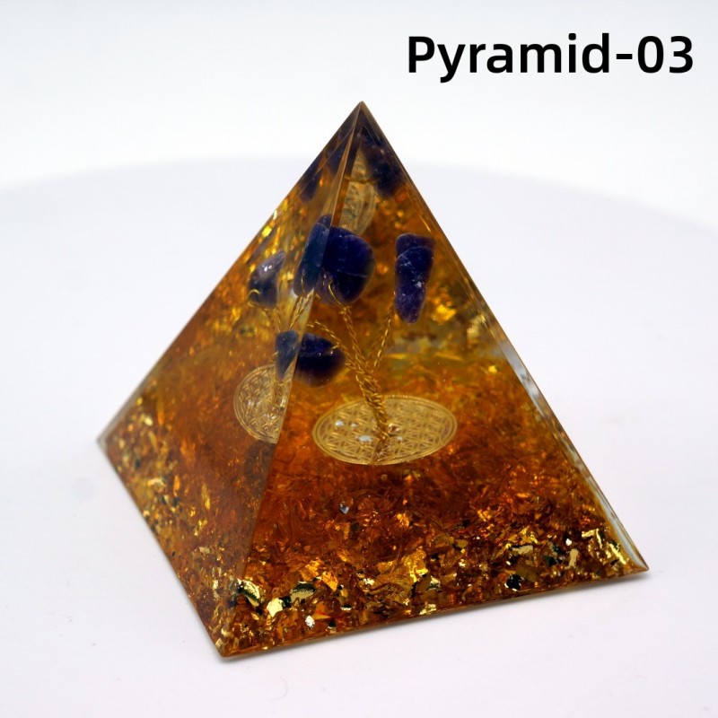 Orgonite Pyramid Factory - Natural Spiritual 5cm 6cm Organite Pyramid Healing Fengshui