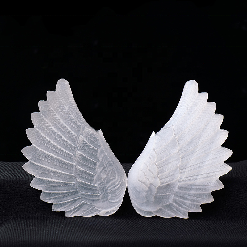 Angel Wings Supplier - New Arrivals Natural Healing Crystals Carving Selenite Angel Wings