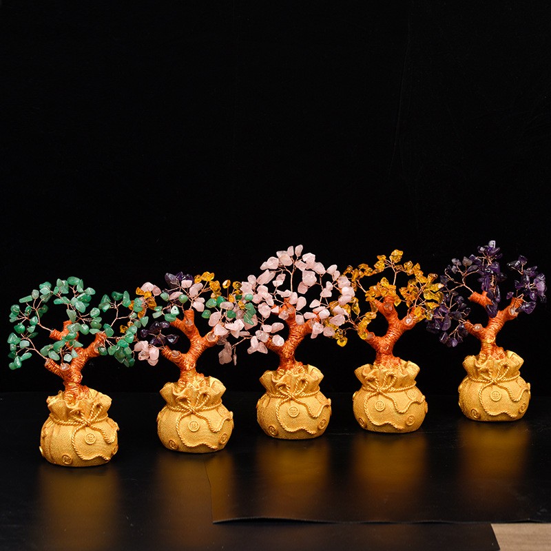 Crystal Bonsai Supplier - Wholesale Natural Quartz Gemstone Large Money Tree Citrine