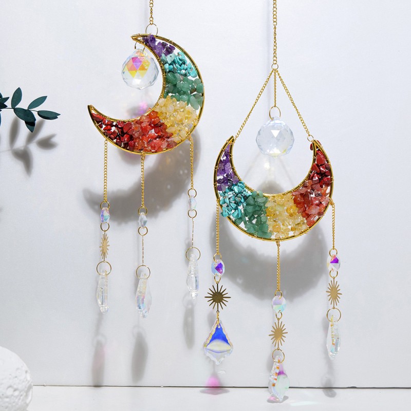 Crystal Wind Chimes Factory - Natural Chakra Stone Gravel Wind Chime Quartz Chips