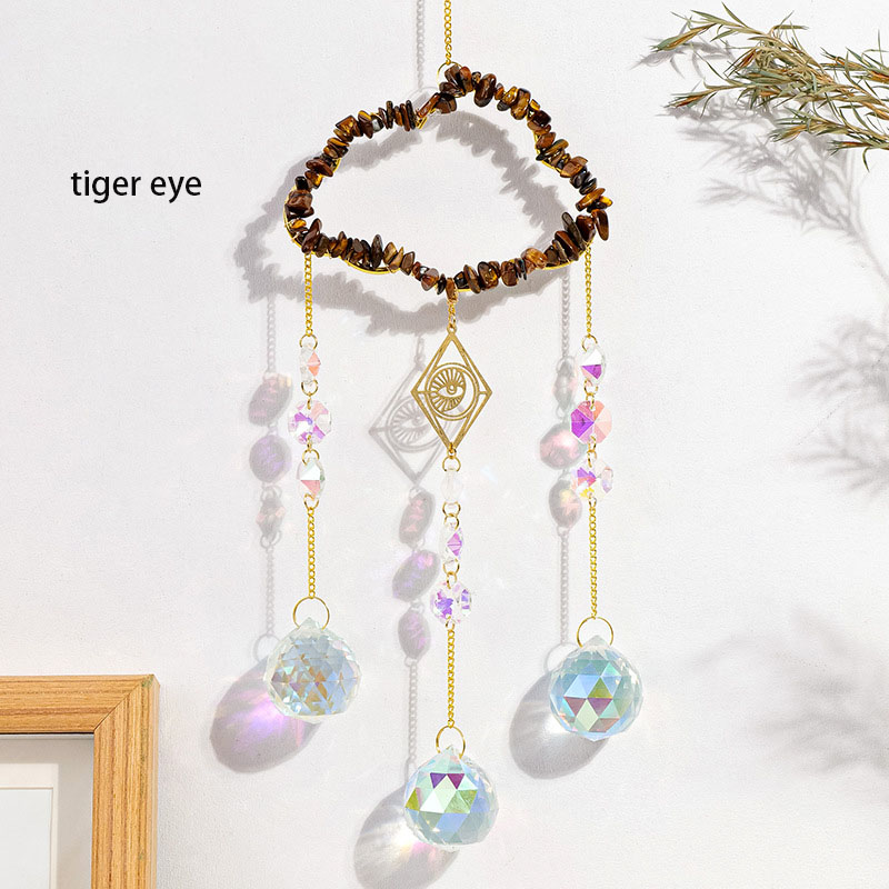 Sun Catcher Supplier - Factory Wholesale Handmade Crystal Chips Cloud Wind Chime