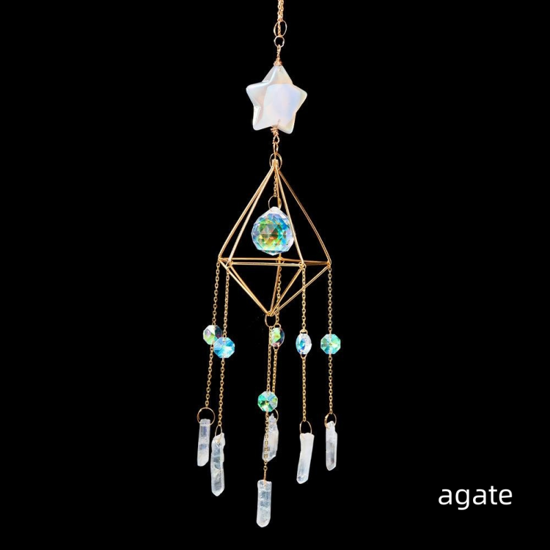 Handmade Wind Chime Manufacturer - Wholesale Gemstone Natural Crystal Hanging Sun Catcher