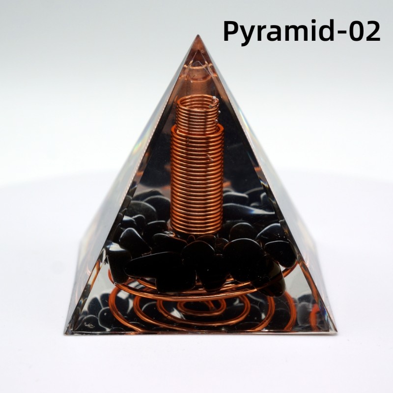 Orgonite Pyramid Factory - Natural Spiritual 5cm 6cm Organite Pyramid Healing Fengshui