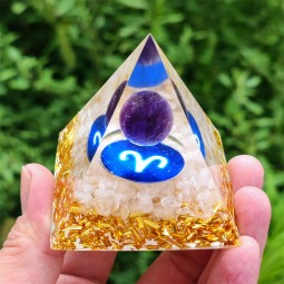 Energy Pyramid Supplier - Hot Sale Natural Handmade Healing Chips Stone Orgonite Pyramid