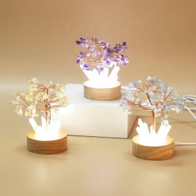 Money Tree Lamp Manufacturer - New Arrivals Natural Hand Made Amethyst Crystal Tree Light