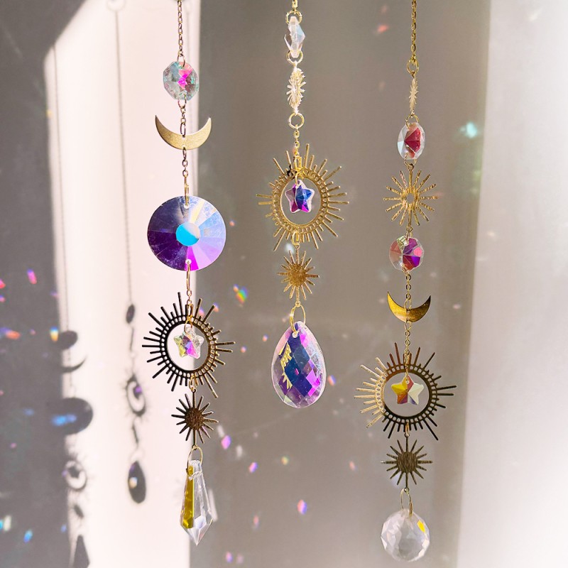 Sun Catcher Supplier - Fashion Home Decor Prism Light Catcher Rainbow Crystal Wind Chimes