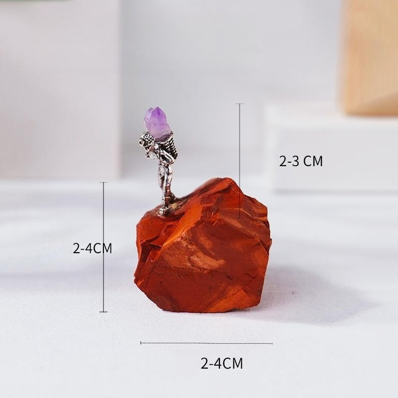 Raw Crystal Crafts Manufacturer - Copper Art Ore Specimen Amethyst Miner Natural Stone
