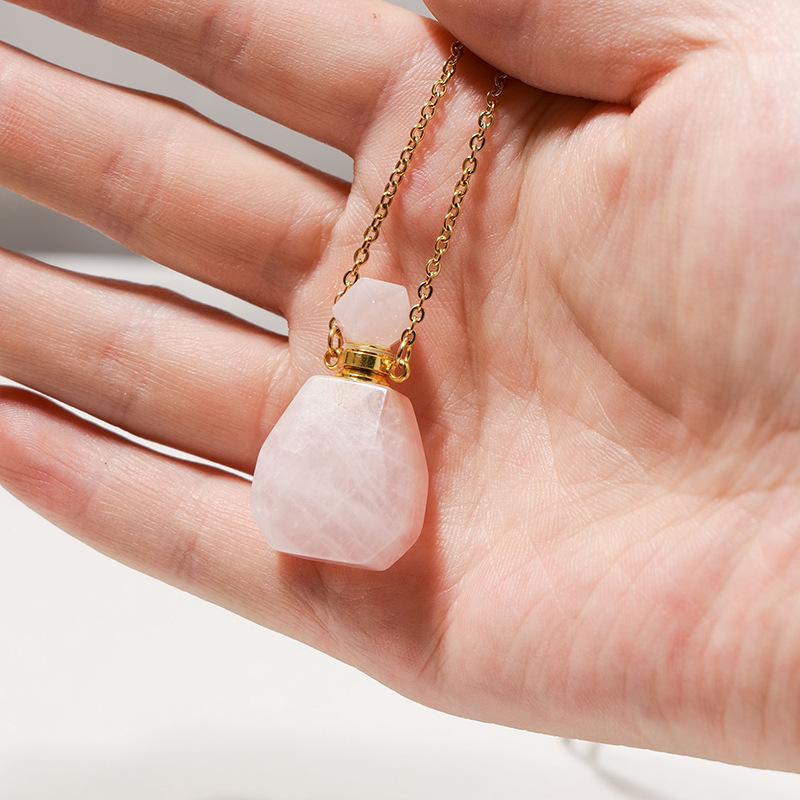 Perfume Bottle Pendant Manufacturer - Wholesale Tiger Eye Amethyst Natural Stone Mini