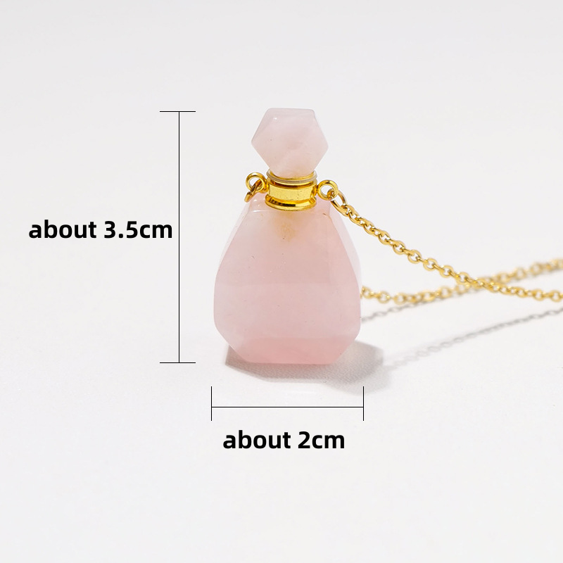 Perfume Bottle Pendant Manufacturer - Wholesale Tiger Eye Amethyst Natural Stone Mini