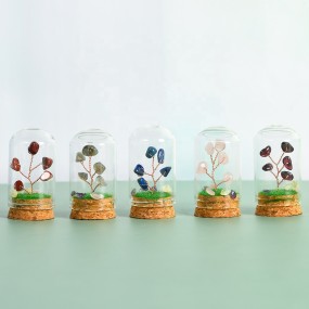 Landscape Bottle Factory - Natural Amethyst Quartz Crystal Tree Fortune Bottle Crafts