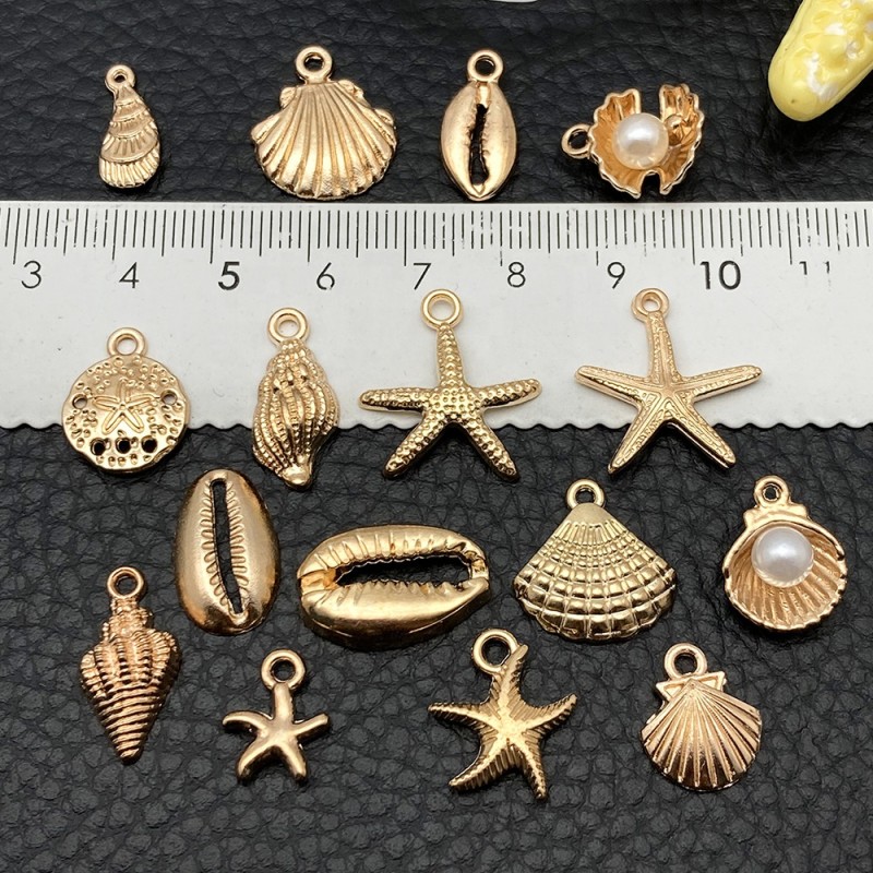 Alloy Charms Factory - KC Gold Plated Mixed 16 Styles Charms for Jewelry Making