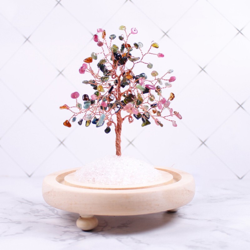 Landscape Bottle Factory - Natural Energy Gemstone Glass Bottle Crystal Chips Feng Shui