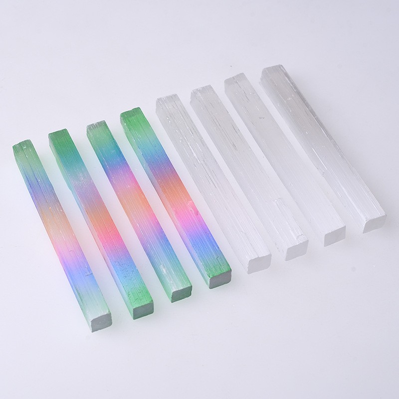 Selenite Wand Manufacturer - Natural Moroccan Selenite Transparent Gypsum Wand Colorful