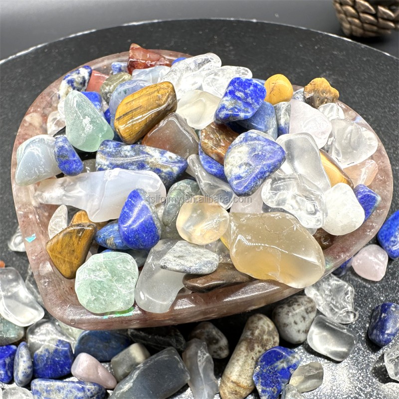 Gemstone Gravel Manufacturer - Wholesale Natural Tumbled Mixed Quartz Crystal Chips Decor