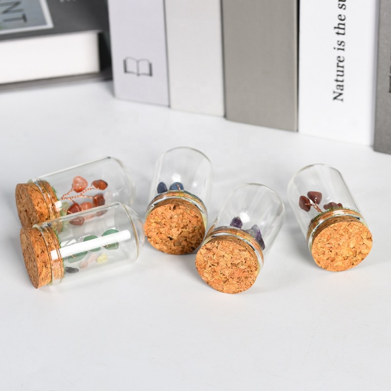 Landscape Bottle Factory - Natural Amethyst Quartz Crystal Tree Fortune Bottle Crafts