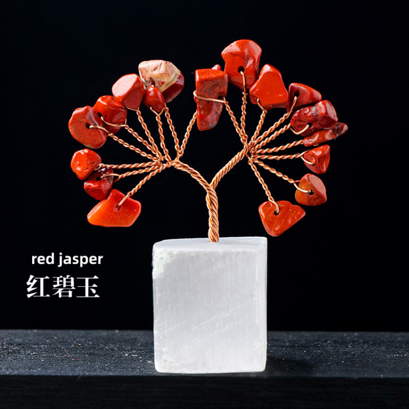 Spiritual Tree Manufacturer - Wholesale Natural White Selenite Base Crystal Tree Crafts