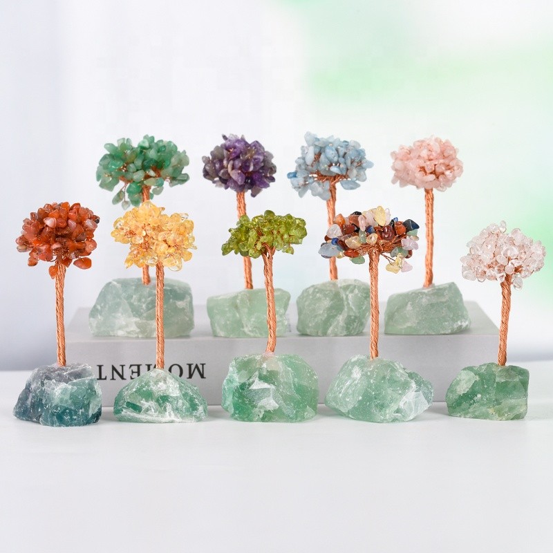 Crystal Tree Manufacturer - Wholesale Natural Raw Rose Quartz Amethyst Gravel Money Tree