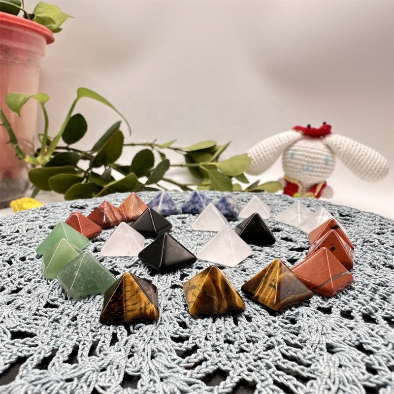 Crystal Pyramid Supplier - Natural Fengshui Rose Crystal Energy Reiki Amethyst Pyramid