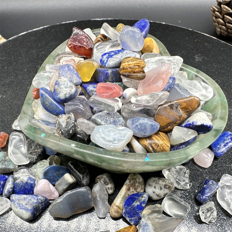 Gemstone Gravel Manufacturer - Wholesale Natural Tumbled Mixed Quartz Crystal Chips Decor