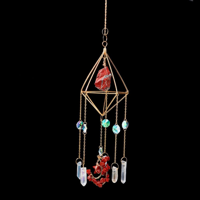 Handmade Wind Chime Manufacturer - Wholesale Gemstone Natural Crystal Hanging Sun Catcher