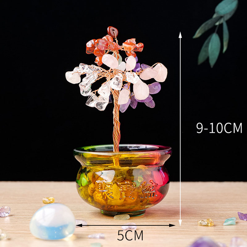 Healing Tree Manufacturer - Wholesale Handmade Quartz Crystal Chips Natural Stone Tree