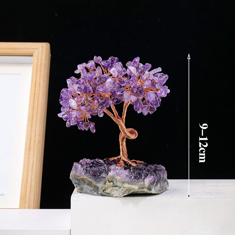 Crystal Tree Factory - Wholesale Quartz Feng Shui Amethyst Cluster Chakra Gravel Tree