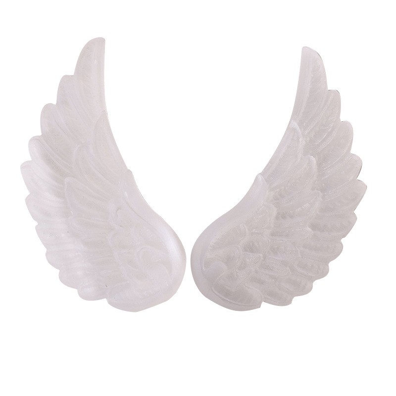 Angel Wings Manufacturer - New Arrivals Carved White Selenite Angel Wings Crystal Crafts