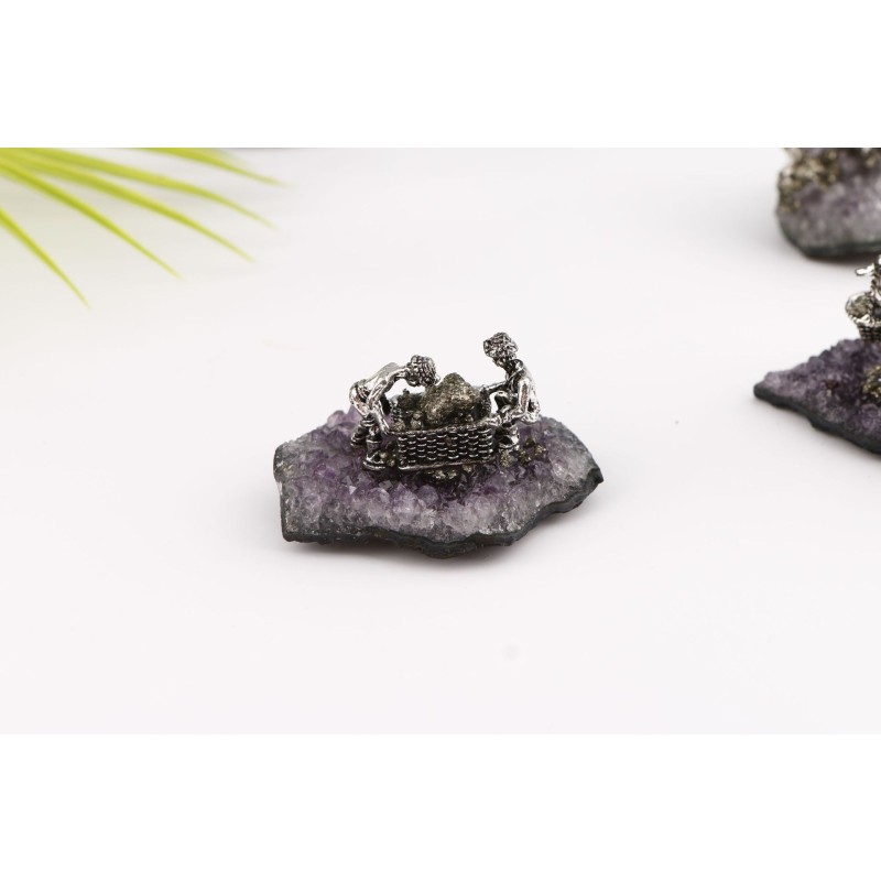 Raw Mineral Manufacturer - Natural Amethyst Crystal Cluster Raw Mineral Specimen Decor