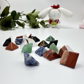 Crystal Pyramid Supplier - Natural Fengshui Rose Crystal Energy Reiki Amethyst Pyramid