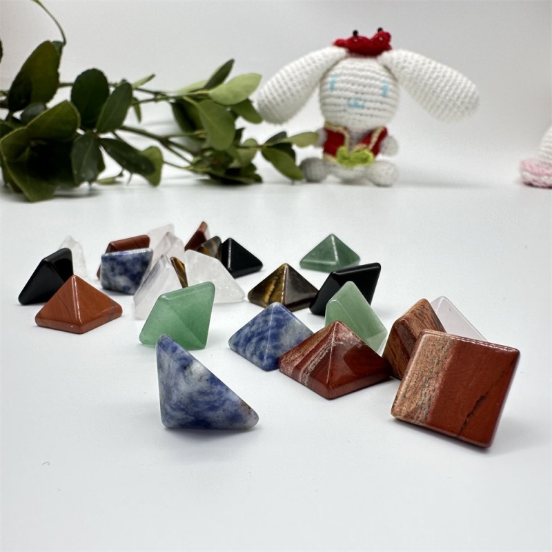 Crystal Pyramid Supplier - Natural Fengshui Rose Crystal Energy Reiki Amethyst Pyramid